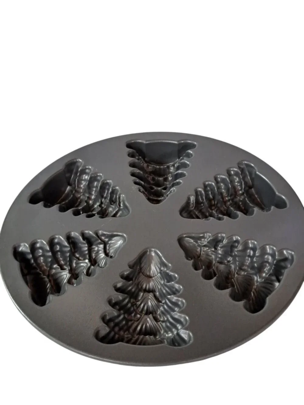NordicWare Evergreen Cakelets Mold Pan 2.5 Cups Christmas Tree Cast Aluminum